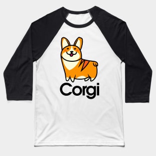 Corgi Vintage Cartoon Dog Owner Pembroke Welsh Corgi Funny Baseball T-Shirt